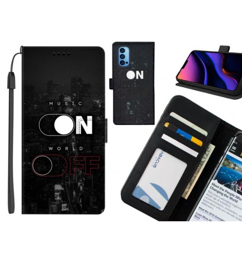 Oppo Reno 4 Pro case leather wallet case printed ID