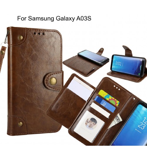 Samsung Galaxy A03S  case executive multi card wallet leather case