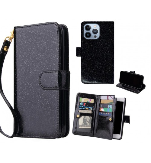iPhone 13 Pro Case Glaring Multifunction Wallet Leather Case