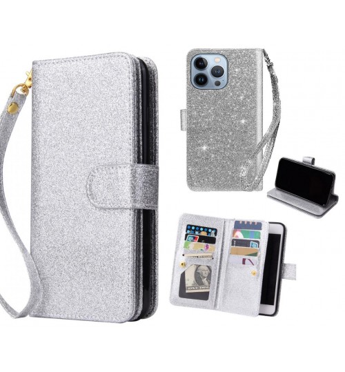 iPhone 13 Pro Case Glaring Multifunction Wallet Leather Case