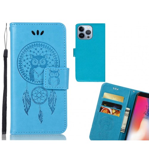 iPhone 13 Pro Case Embossed wallet case owl