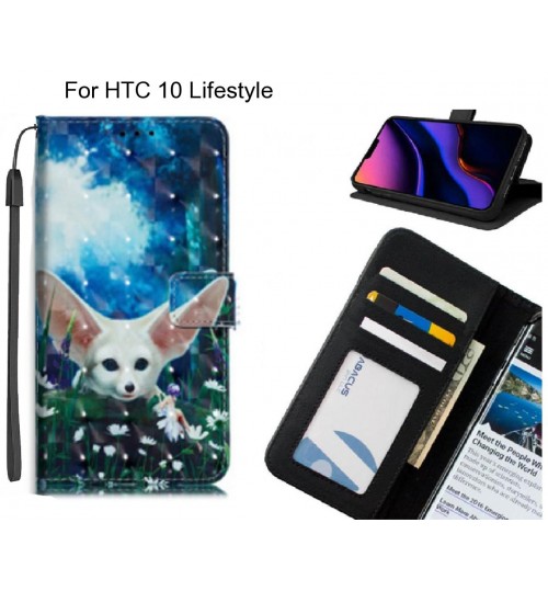 HTC 10 Lifestyle Case Leather Wallet Case 3D Pattern Printed