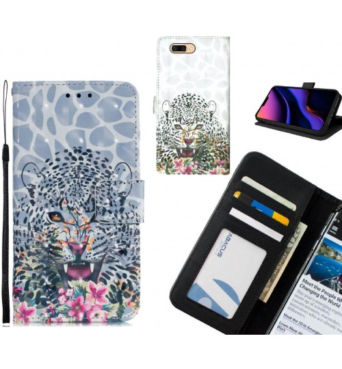 Oppo R11 Case Leather Wallet Case 3D Pattern Printed