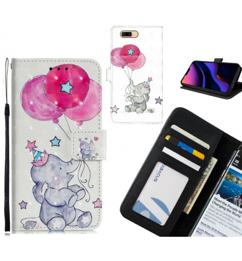 Oppo R11 Case Leather Wallet Case 3D Pattern Printed