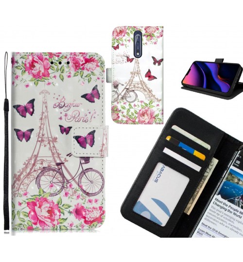 NOKIA 8 Case Leather Wallet Case 3D Pattern Printed