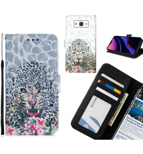 Galaxy J5 Case Leather Wallet Case 3D Pattern Printed