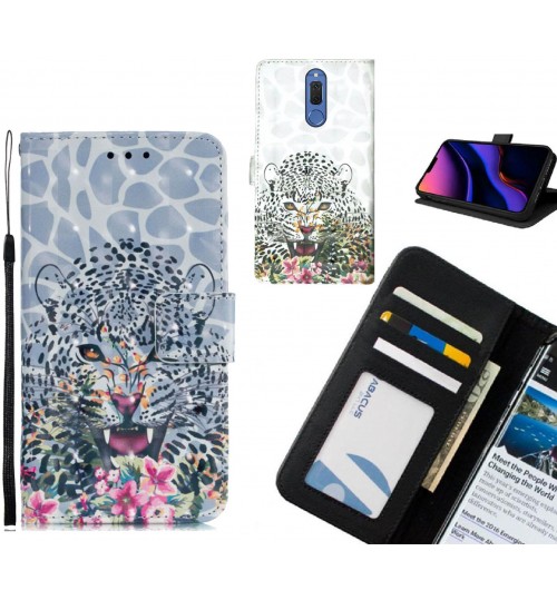 Huawei Nova 2i Case Leather Wallet Case 3D Pattern Printed