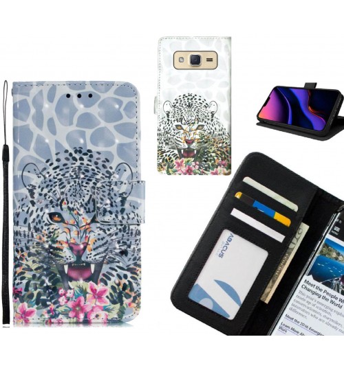 Galaxy J2 Case Leather Wallet Case 3D Pattern Printed