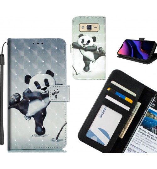 Galaxy J2 Case Leather Wallet Case 3D Pattern Printed