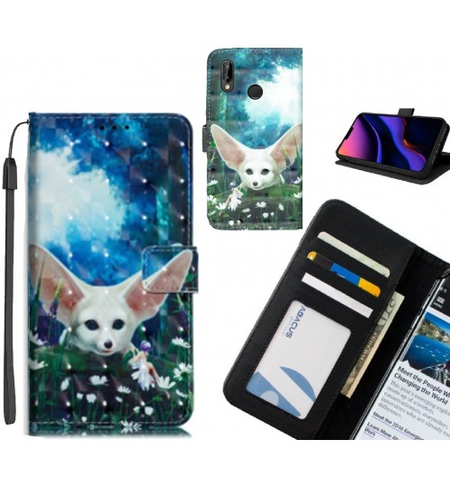 Huawei P20 lite Case Leather Wallet Case 3D Pattern Printed