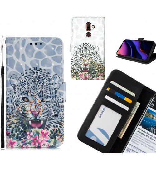 Nokia 7 plus Case Leather Wallet Case 3D Pattern Printed