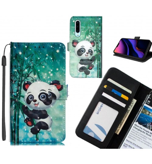 Huawei P30 Case Leather Wallet Case 3D Pattern Printed