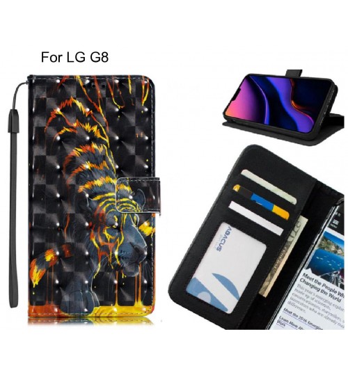 LG G8 Case Leather Wallet Case 3D Pattern Printed