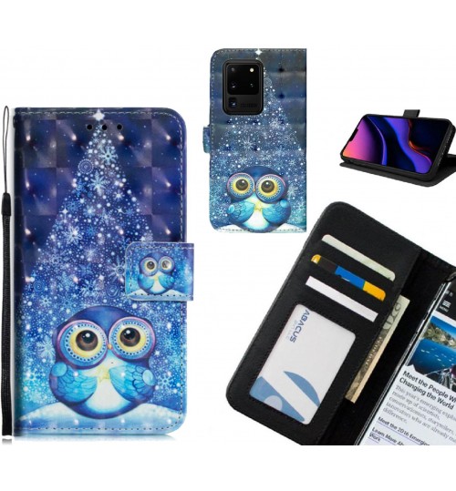 Galaxy S20 Ultra Case Leather Wallet Case 3D Pattern Printed