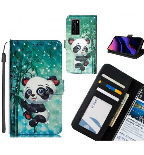 Huawei P40 Case Leather Wallet Case 3D Pattern Printed