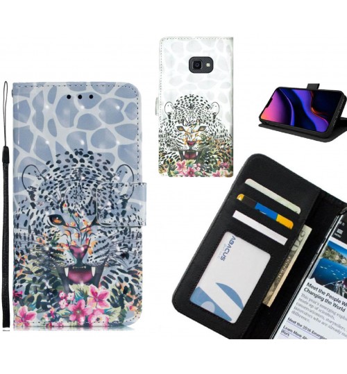 Galaxy Xcover 4S Case Leather Wallet Case 3D Pattern Printed