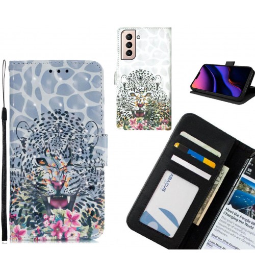 Galaxy S21 Plus Case Leather Wallet Case 3D Pattern Printed