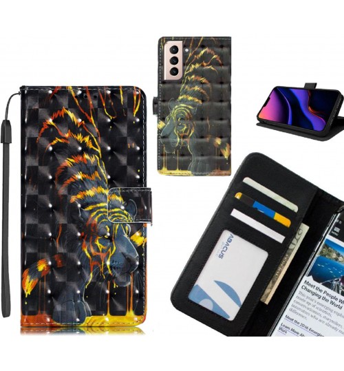 Galaxy S21 Plus Case Leather Wallet Case 3D Pattern Printed