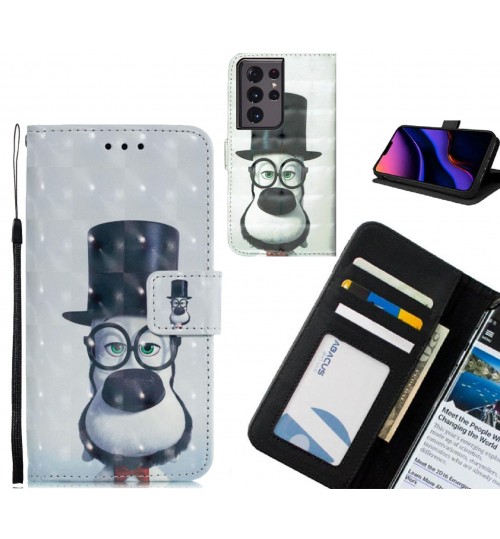 Galaxy S21 Ultra Case Leather Wallet Case 3D Pattern Printed