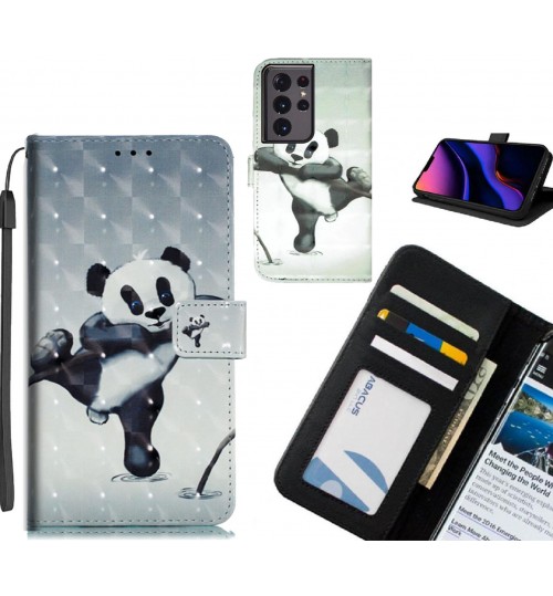 Galaxy S21 Ultra Case Leather Wallet Case 3D Pattern Printed