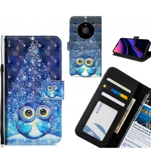 Huawei Mate 40 Case Leather Wallet Case 3D Pattern Printed
