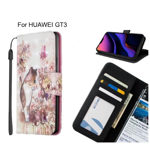 HUAWEI GT3 Case Leather Wallet Case 3D Pattern Printed