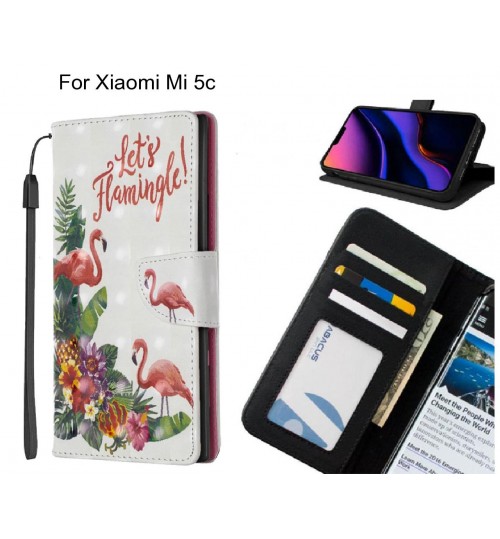 Xiaomi Mi 5c Case Leather Wallet Case 3D Pattern Printed