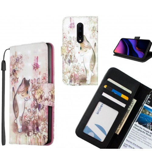 OnePlus 7 Pro Case Leather Wallet Case 3D Pattern Printed