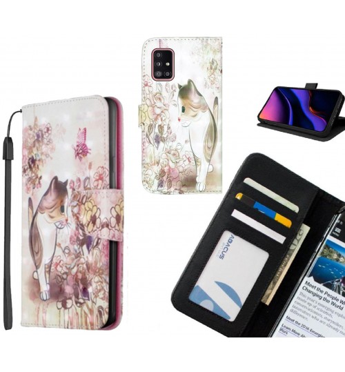 Galaxy A51 Case Leather Wallet Case 3D Pattern Printed