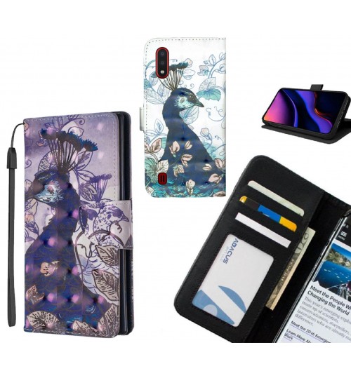 Samsung Galaxy A01 Case Leather Wallet Case 3D Pattern Printed