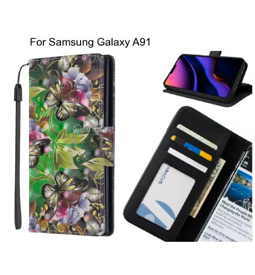 Samsung Galaxy A91 Case Leather Wallet Case 3D Pattern Printed