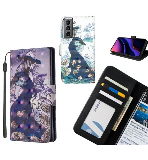 Galaxy S21 Case Leather Wallet Case 3D Pattern Printed