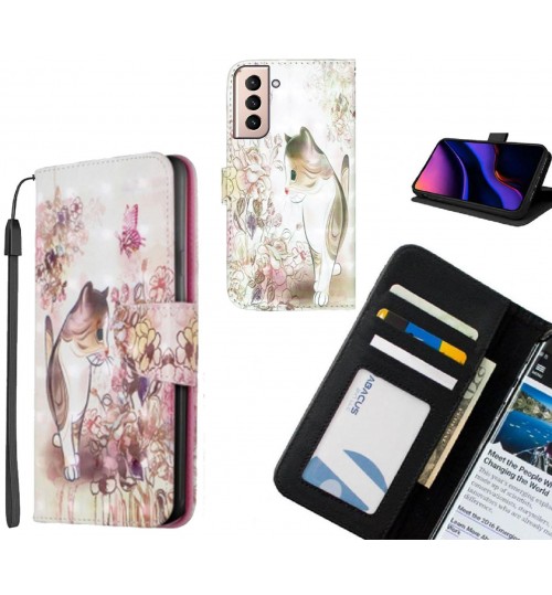 Galaxy S21 Plus Case Leather Wallet Case 3D Pattern Printed