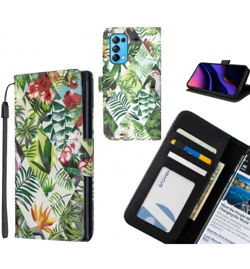 Oppo Find X3 Lite Case Leather Wallet Case 3D Pattern Printed