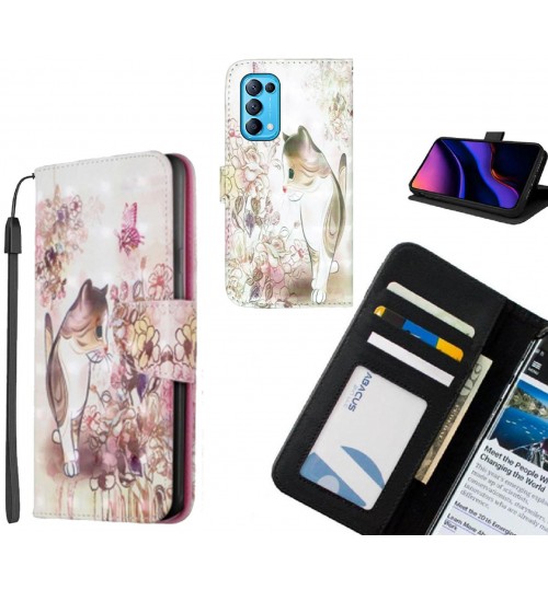 Oppo Find X3 Lite Case Leather Wallet Case 3D Pattern Printed