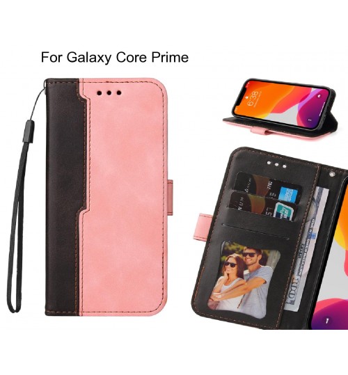 Galaxy Core Prime Case Wallet Denim Leather Case Cover