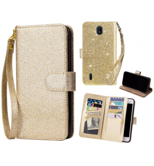 Nokia C01 Plus Case Glaring Multifunction Wallet Leather Case