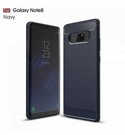 Galaxy note 8 case impact proof rugged case with carbon fiber