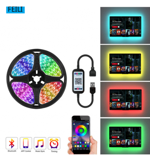 Waterproof LED Strip Light RGB Bluetooth Control 3M