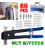 86pcs Rivet Nut Rivnut Tool Kit