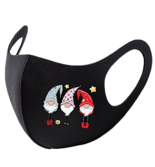 Reusable Face Mask Washable Xmas Pattern Adult