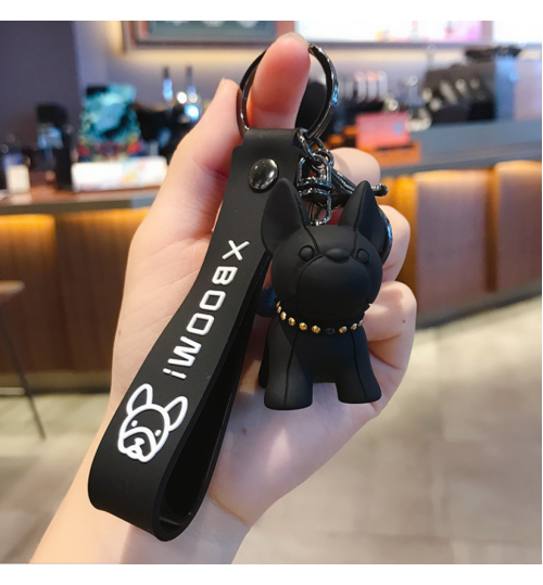 Key Ring Bull Dog Pink