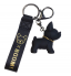 Key Ring Bull Dog Black