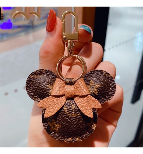 Key Ring Fine PU Leather Mickey Mouse