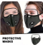 Reusable Face Mask With Filter And Detachable Eye Shield Adults