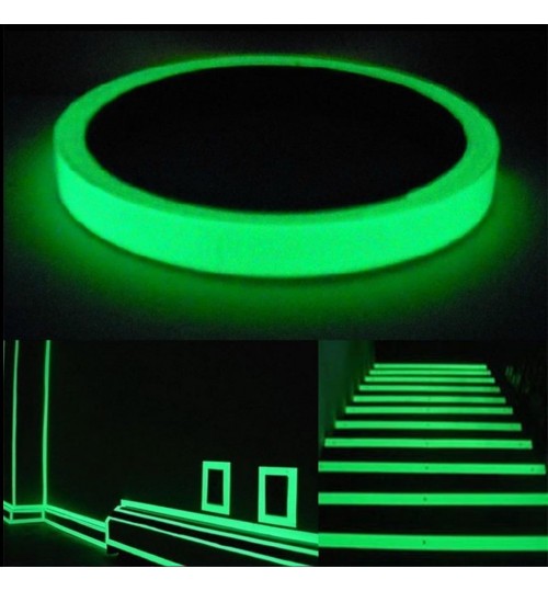 Luminous Fluorescent Tape Night Self-adhesive Safety Tape 1cm x 3m