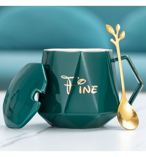 Coffee Mug Luxury Gold-painted Ceramic Mug