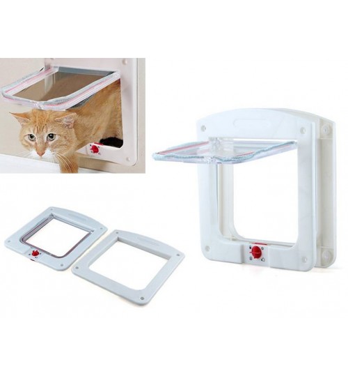 Lockable Cat Flap Door Pet Door