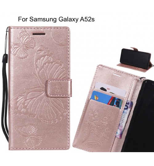 Samsung Galaxy A52s case Embossed Butterfly Wallet Leather Case