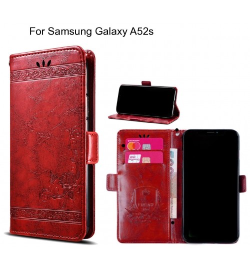 Samsung Galaxy A52s Case retro leather wallet case